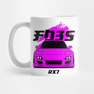 Front pink rx7 fd3s Mug